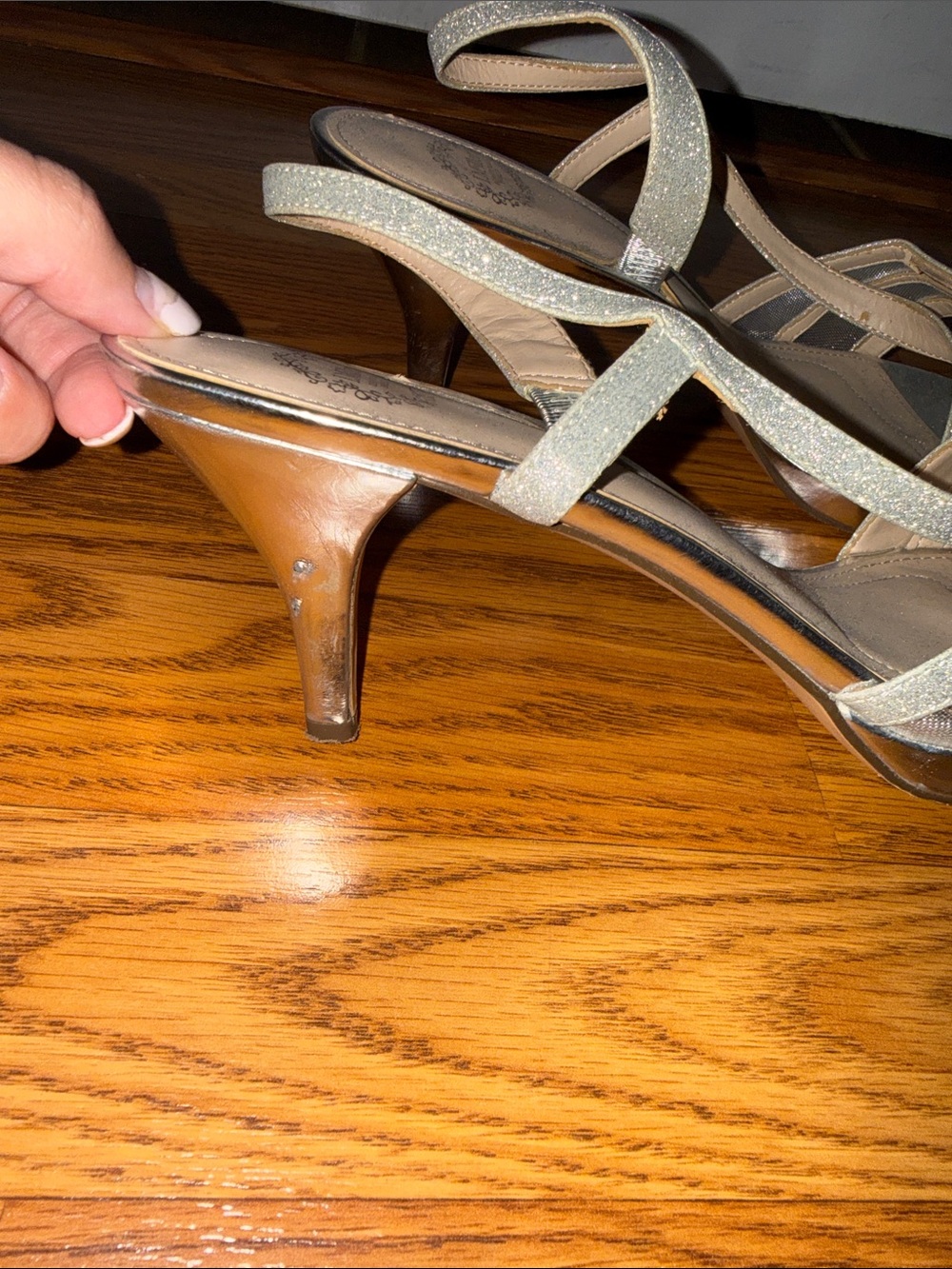 Women's Iridescent Slingback Sandals - Light Metallic - Picture 2 of 3